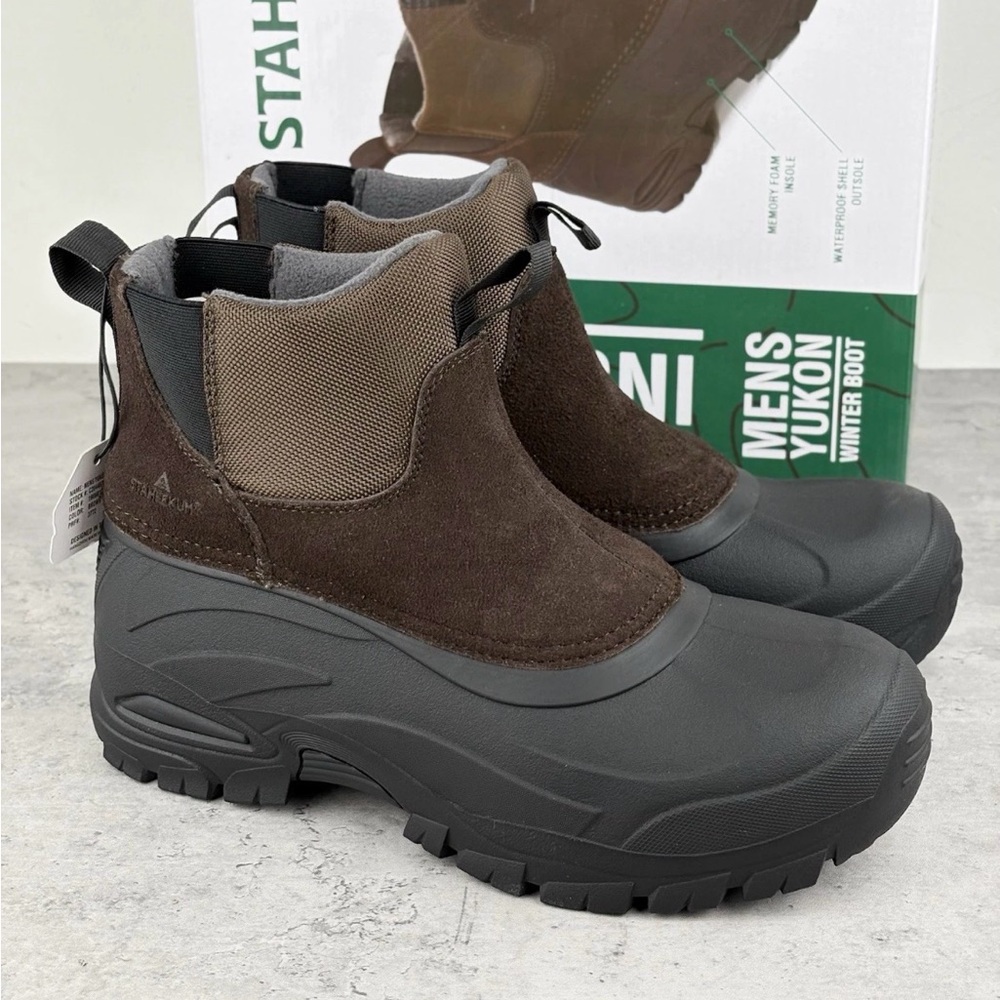 Staheekum Men's Yukon 3M Thinsulate Winter Snow Boots Size 11 Brown New In Box‎